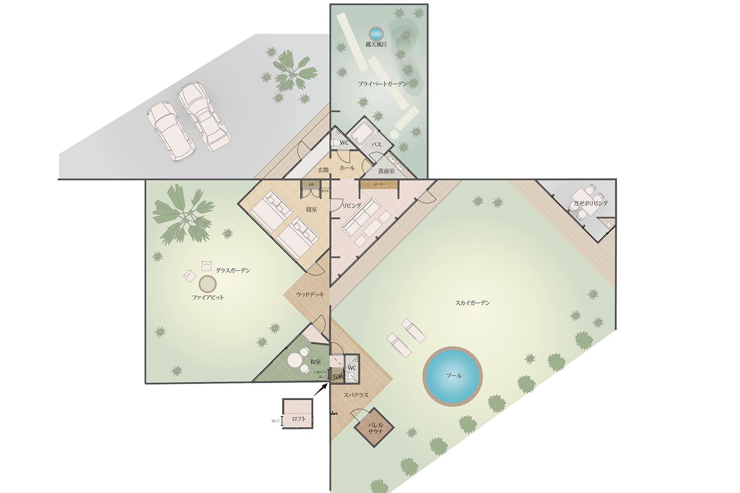 ドッグヴィラ《Suite》間取り